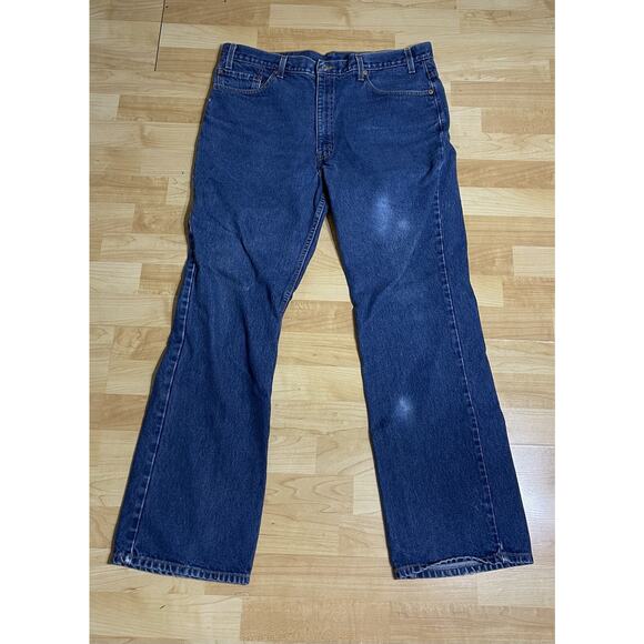 Vintage Levi's 517 Jeans Mens 40x32 Dark Wash Boot‎ Cut 90s Y2K Red Tag - Picture 1 of 8